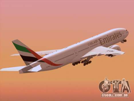 Boeing 777-21HLR Emirates para GTA San Andreas