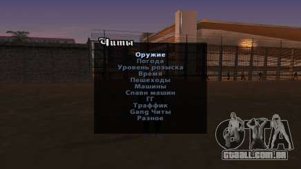 Enganar a versão inglesa do Menu para GTA San Andreas