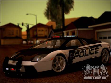 Lamborghini Murciélago polícia 2005 para GTA San Andreas