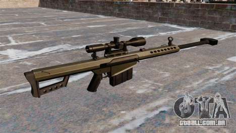 Rifle de sniper Barrett M82A1 luz cinqüenta para GTA 4