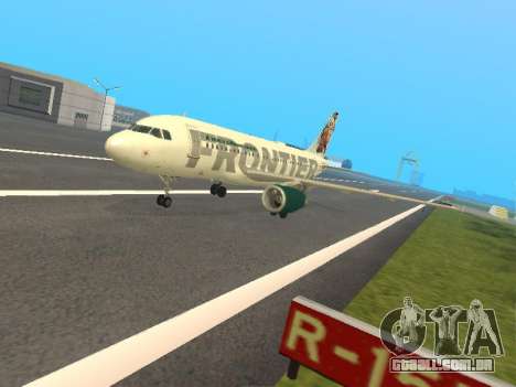 Airbus A319-111 Frontier Airlines Red Foxy para GTA San Andreas