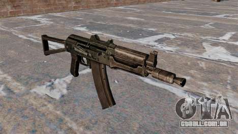 AKS74U automático preto para GTA 4