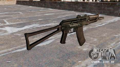 AKS74U automático preto para GTA 4