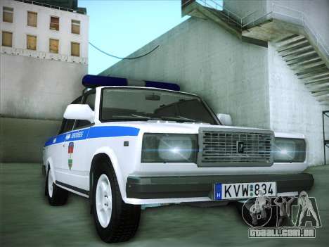 Lada 2107 Rendőrség para GTA San Andreas