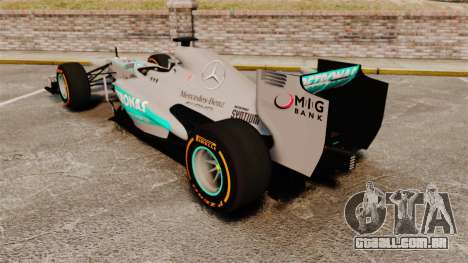 Mercedes AMG F1 W04 v3 para GTA 4