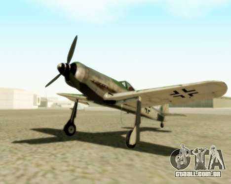 Focke-Wulf FW-190 D12 para GTA San Andreas