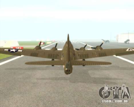 B-17G para GTA San Andreas