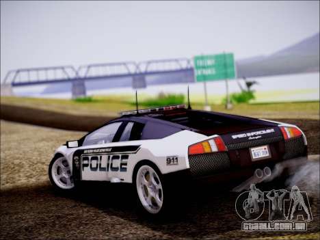 Lamborghini Murciélago polícia 2005 para GTA San Andreas