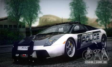 Lamborghini Murciélago polícia 2005 para GTA San Andreas