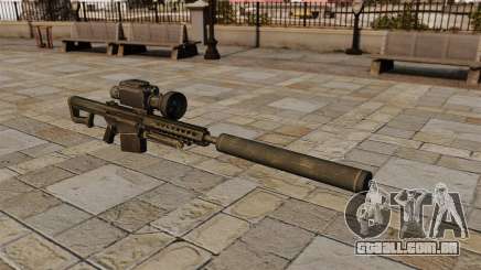 Barrett M82A1 rifle sniper com silenciador para GTA 4