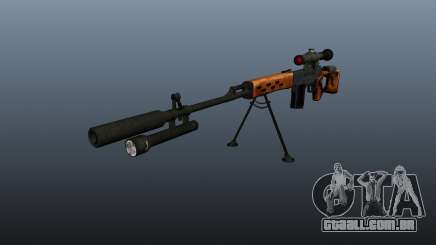 Dragunov sniper rifle A & K para GTA 4