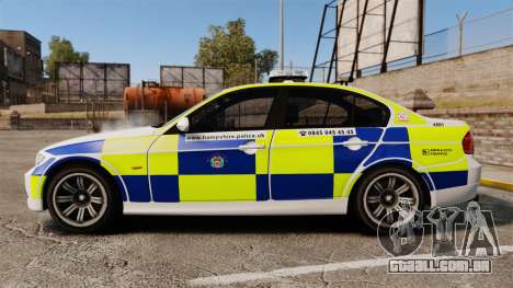 BMW 330i Hampshire Police [ELS] para GTA 4