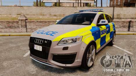 Audi Q7 Metropolitan Police [ELS] para GTA 4