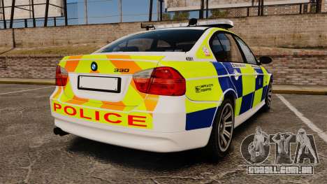 BMW 330i Hampshire Police [ELS] para GTA 4