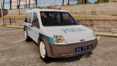 Ford Transit Connect Turkish Police [ELS] para GTA 4