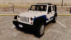 Jeep Wrangler Rubicon Police 2013 [ELS] para GTA 4