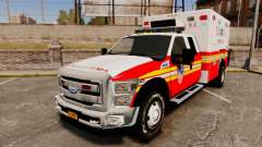 Ford F-350 2013 FDNY Ambulance [ELS] para GTA 4