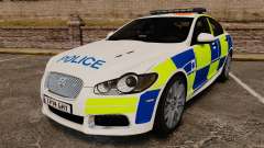 Jaguar XFR 2010 British Police [ELS] para GTA 4