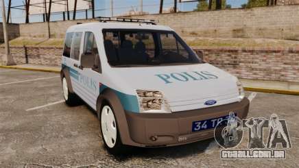 Ford Transit Connect Turkish Police [ELS] para GTA 4