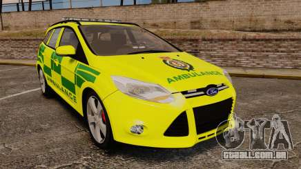 Ford Focus ST Estate 2012 [ELS] London Ambulance para GTA 4