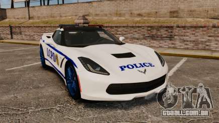 Chevrolet Corvette C7 Stingray 2014 Police para GTA 4