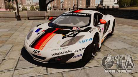 McLaren MP4-12C GT3 para GTA 4