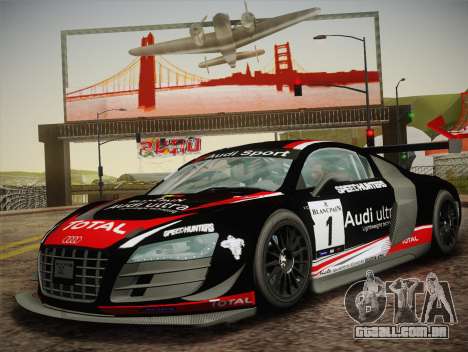 Audi R8 LMS Ultra W-Racing Team Vinyls para GTA San Andreas