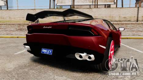 Lamborghini Huracan 2014 Oakley Tuning para GTA 4