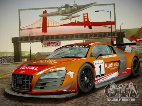 Audi R8 LMS Ultra W-Racing Team Vinyls para GTA San Andreas