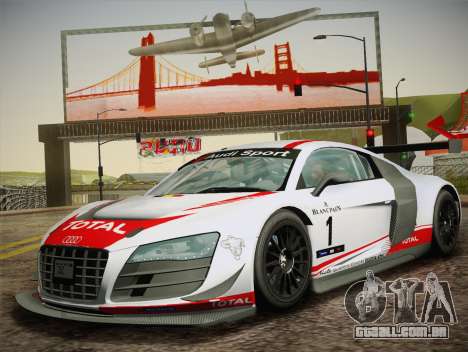 Audi R8 LMS Ultra W-Racing Team Vinyls para GTA San Andreas