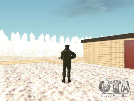 Militar no inverno uniforme para GTA San Andreas