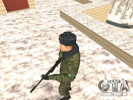 Militar no inverno uniforme para GTA San Andreas