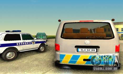 Volkswagen Transporter Policie para GTA San Andreas