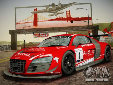 Audi R8 LMS Ultra W-Racing Team Vinyls para GTA San Andreas