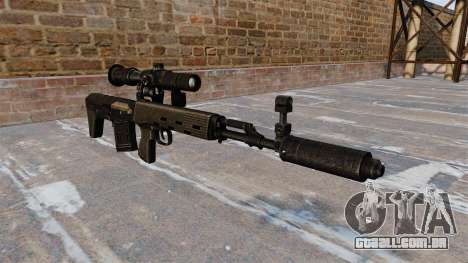 SVD sniper rifle reduzido para GTA 4