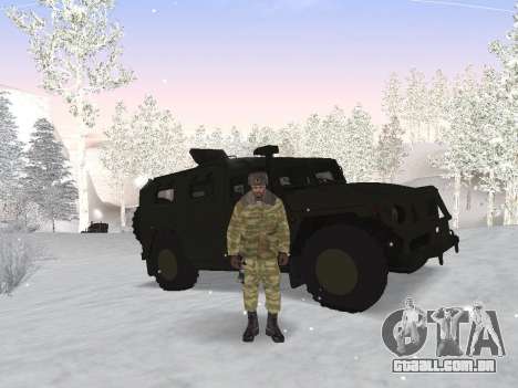 Pak exército russo serviço para GTA San Andreas