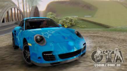 Porsche 911 Turbo Blue Star para GTA San Andreas
