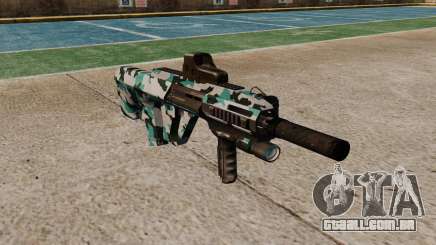 Автомат Steyr AUG-A3 Óptica Aqua Camo para GTA 4