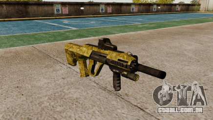 Máquina de Steyr AUG-A3 Óptica de Ouro para GTA 4