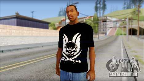Skull T-Shirt Black para GTA San Andreas