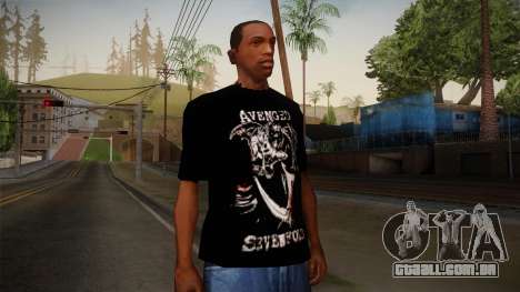 Avenged Sevenfold Reaper Reach T-Shirt para GTA San Andreas
