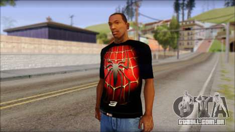 Spiderman 3 T-Shirt para GTA San Andreas