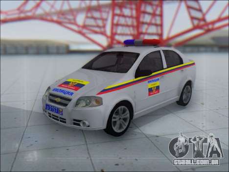 Chevrolet Aveo Милиция OHP para GTA San Andreas