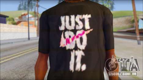 Just Do It NIKE Shirt para GTA San Andreas