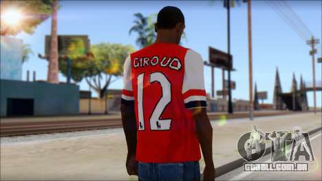 Arsenal FC Giroud T-Shirt para GTA San Andreas