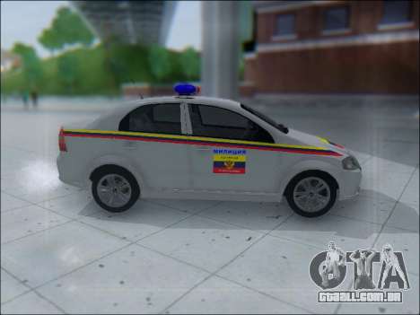 Chevrolet Aveo Милиция OHP para GTA San Andreas