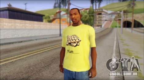 Waffle T-Shirt para GTA San Andreas