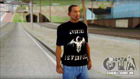 A7X Waking The Fallen Fan T-Shirt para GTA San Andreas
