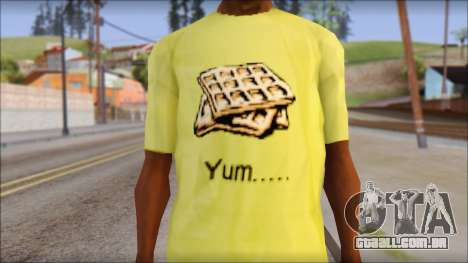 Waffle T-Shirt para GTA San Andreas