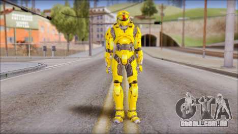 Masterchief Yellow from Halo para GTA San Andreas